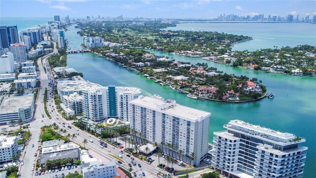 6770 Indian Creek Dr Unit 6O, Miami Beach, FL 33141 - bird's eye view of a skyline view and a nearby body of water