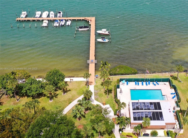 825 Center St Unit 24A, Jupiter, FL 33458 - aerial view of a nearby body of water and a pool area