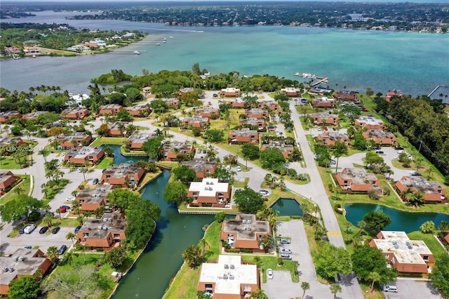 825 Center St Unit 24A, Jupiter, FL 33458 - aerial overview of property's location featuring a nearby body of water and nearby suburban area