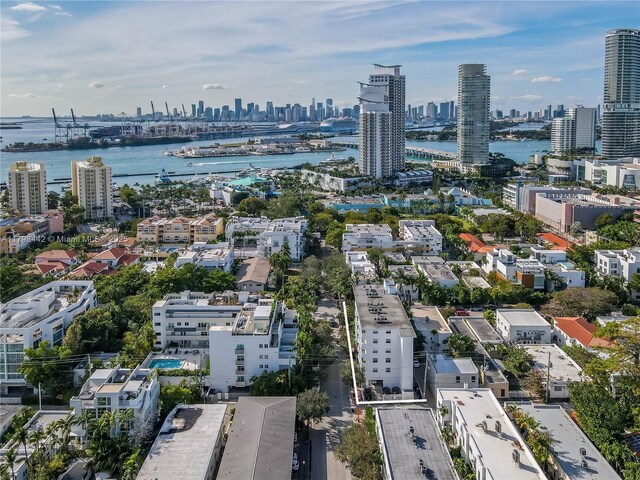 301 Jefferson Ave Unit 4D, Miami Beach, FL 33139 - bird's eye view of skyline and a large body of water