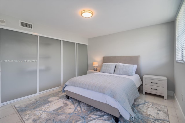 301 Jefferson Ave Unit 4D, Miami Beach, FL 33139 - bedroom with light tile patterned floors and a closet