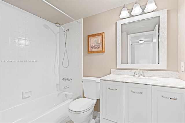 322 Pine Ridge Cir Unit A-2, Green Acres, FL 33463 - bathroom featuring toilet, vanity, and shower / bath combination