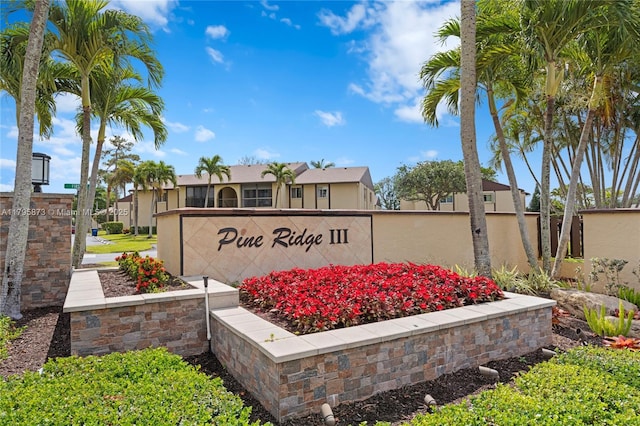 322 Pine Ridge Cir Unit A-2, Green Acres, FL 33463 - community / neighborhood sign featuring a residential view