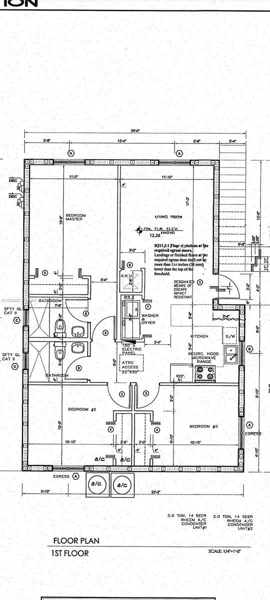 1411 NW 40th St, Miami, FL 33142 - home floor plan