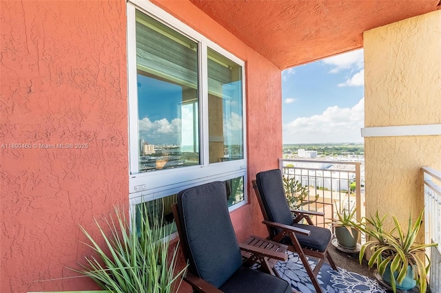 view of balcony