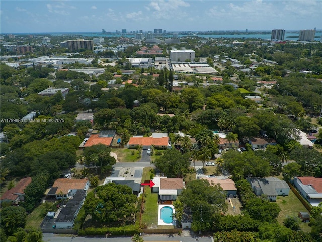 12000 NE 11th Ct, Biscayne Park, FL 33161 - aerial view of property and surrounding area featuring nearby urban area