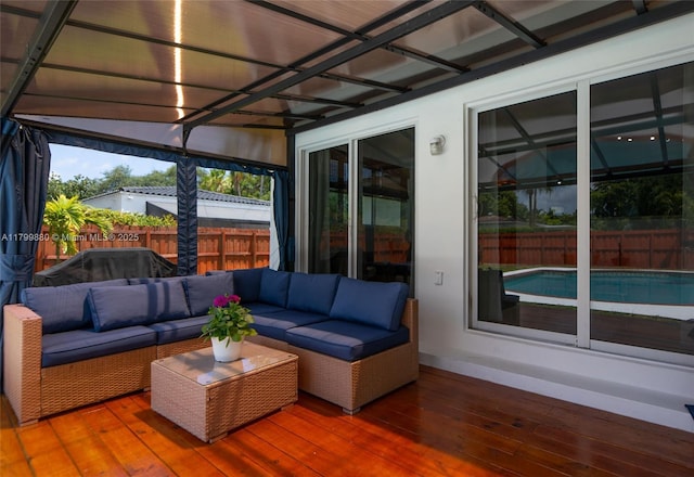12000 NE 11th Ct, Biscayne Park, FL 33161 - sunroom / solarium with outdoor lounge area