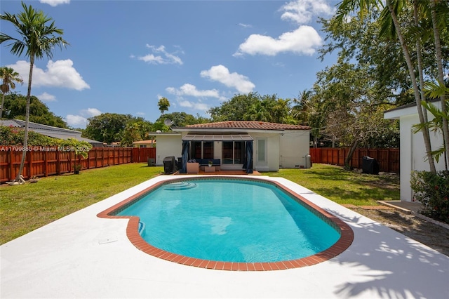 12000 NE 11th Ct, Biscayne Park, FL 33161 - view of pool with a patio