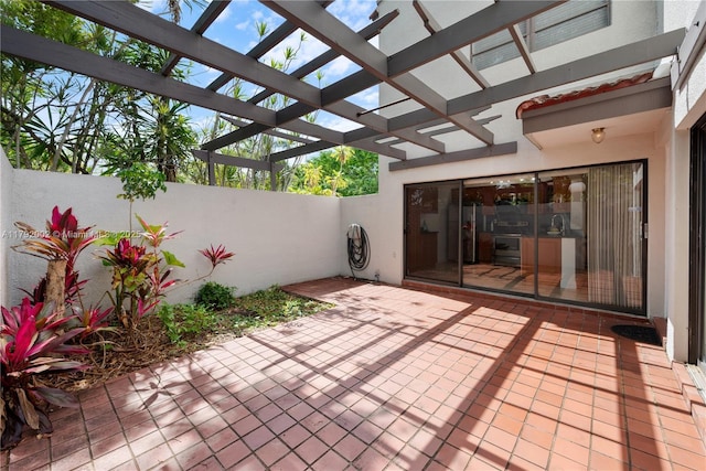 4730 SW 67th Ave Unit I1, Miami, FL 33155 - view of patio / terrace featuring a pergola