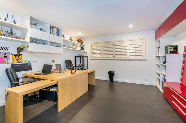 418 Tammarind Dr, Hallandale Beach, FL 33009 - office space featuring recessed lighting and baseboards