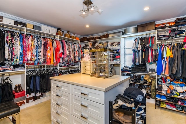 418 Tammarind Dr, Hallandale Beach, FL 33009 - spacious closet with light colored carpet