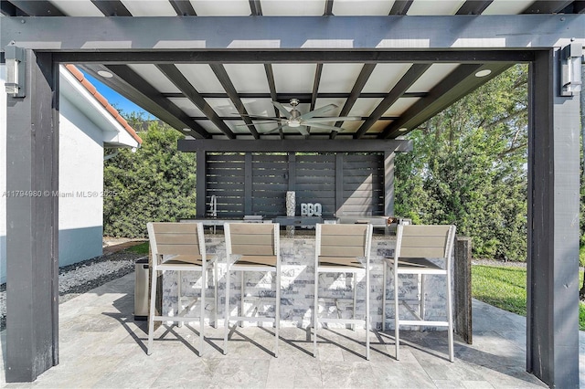20230 NW 7th St, Pembroke Pines, FL 33029 - view of patio with a ceiling fan
