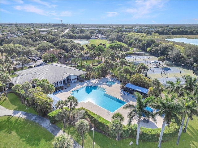 20230 NW 7th St, Pembroke Pines, FL 33029 - bird's eye view of a pool area