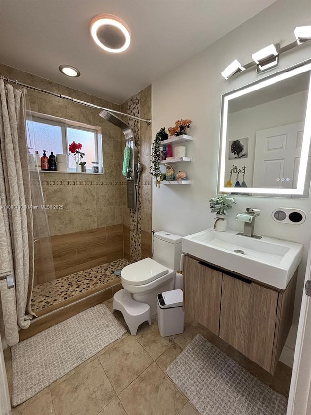 14530 SW 123rd Ct, Miami, FL 33186 - full bath featuring vanity, a stall shower, and tile patterned flooring