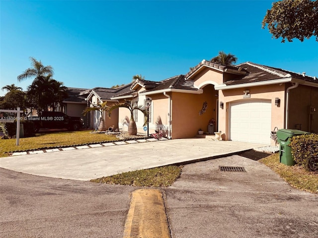 14530 SW 123rd Ct, Miami, FL 33186 - single story home featuring stucco siding, a garage, driveway, and a tile roof