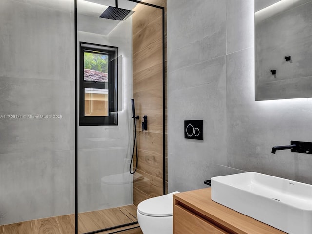 4921 NW 6th Ave, Miami, FL 33127 - full bathroom featuring toilet, a sink, and walk in shower