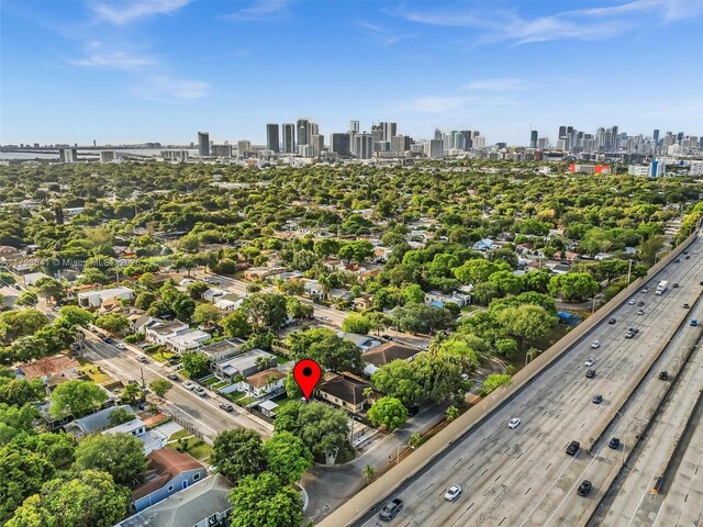 4921 NW 6th Ave, Miami, FL 33127 - bird's eye view of a major roadway and a view of skyline