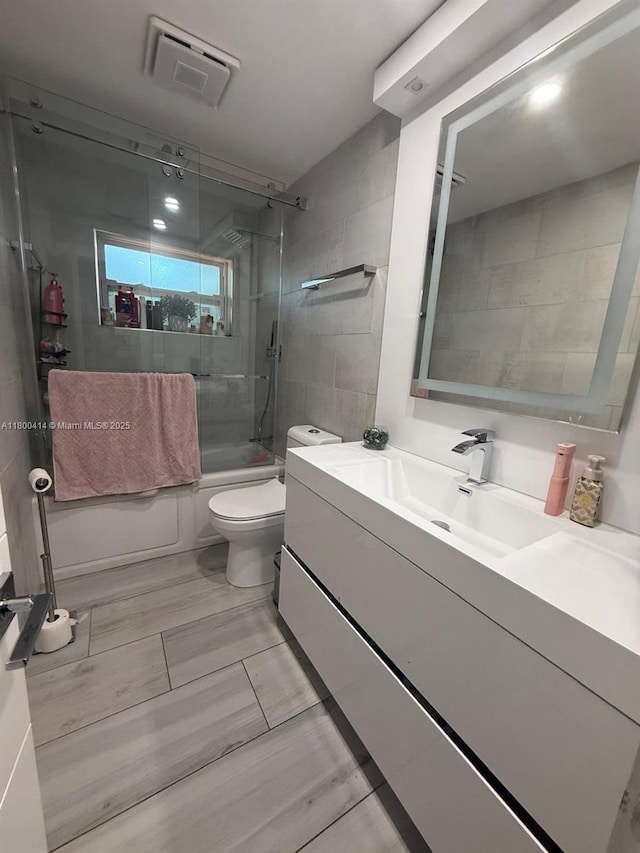 4909 Bayberry Ln, Tamarac, FL 33319 - full bath with vanity and combined bath / shower with glass door