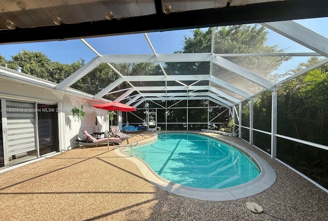 4909 Bayberry Ln, Tamarac, FL 33319 - outdoor pool with a patio area and a lanai