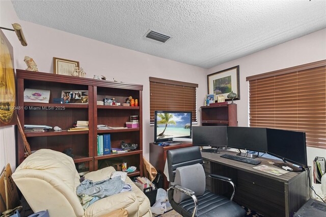 9905 SW 131st St, Miami, FL 33176 - office area with a textured ceiling