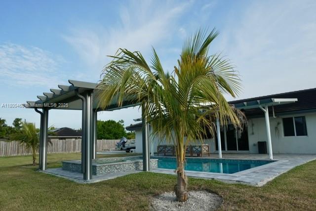 20600 SW 316th St, Homestead, FL 33030 - view of swimming pool with a patio area and a pergola