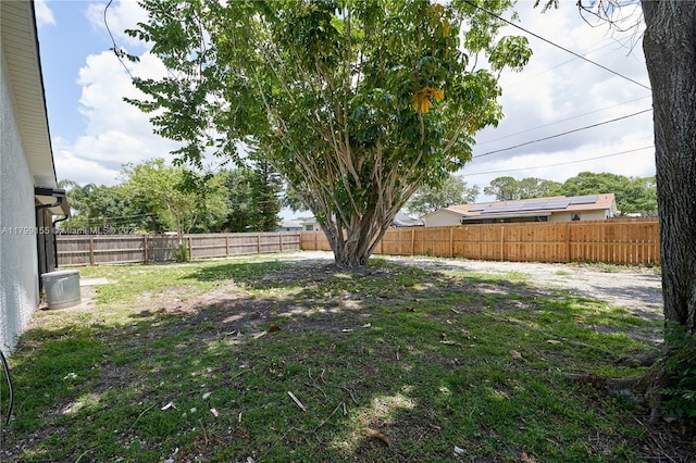 view of fenced backyard