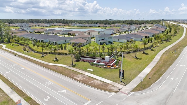 aerial perspective of suburban area