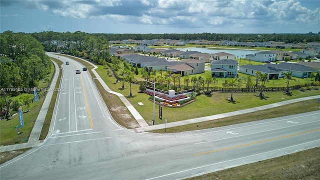 aerial view of residential area