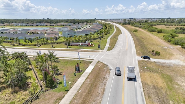 aerial perspective of suburban area
