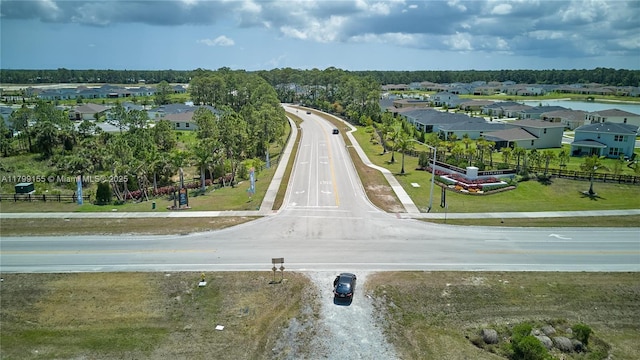aerial perspective of suburban area