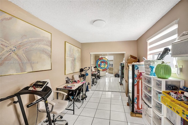 707 W 39th Pl, Hialeah, FL 33012 - misc room featuring light tile patterned flooring and a textured ceiling