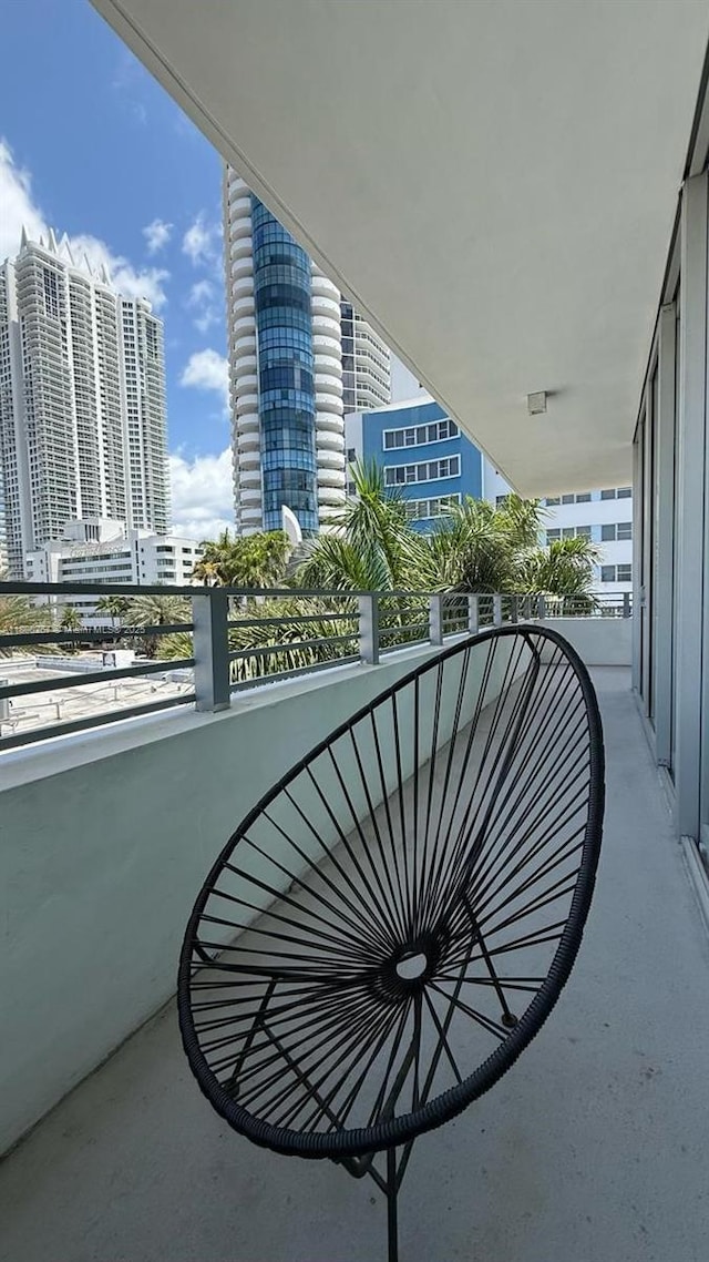 6080 Collins Ave Unit 402, Miami Beach, FL 33140 - balcony featuring a view of city