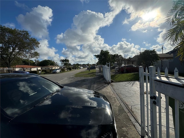 view of road