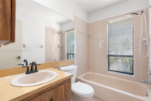 8400 NW 52nd St, Lauderhill, FL 33351 - full bathroom with toilet, shower / bathtub combination, and vanity