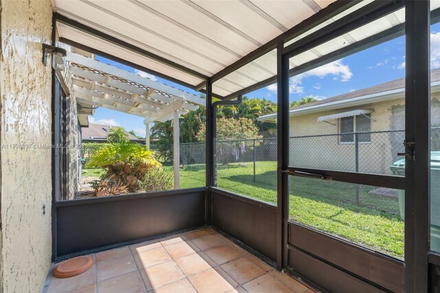 8400 NW 52nd St, Lauderhill, FL 33351 - view of unfurnished sunroom