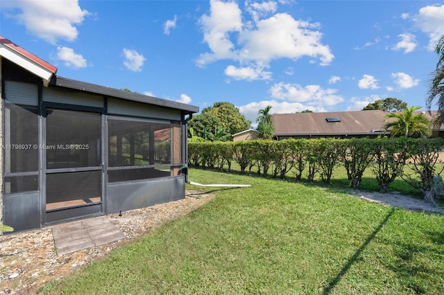 8400 NW 52nd St, Lauderhill, FL 33351 - view of grassy yard with a sunroom