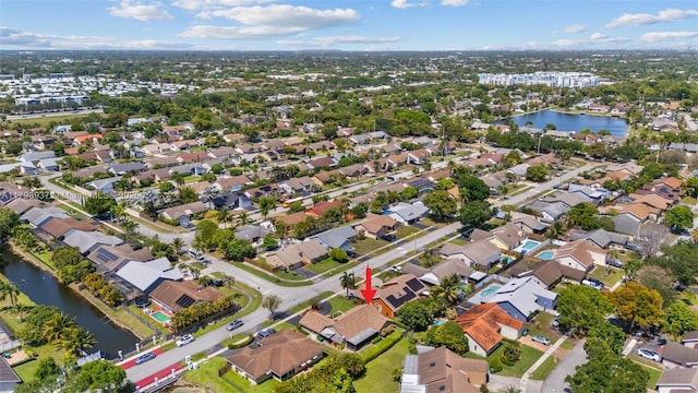 8400 NW 52nd St, Lauderhill, FL 33351 - aerial overview of property's location featuring a nearby body of water and nearby suburban area