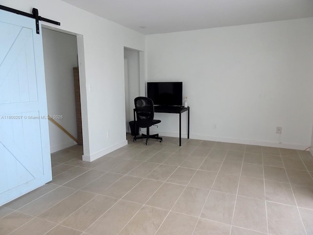 13500 NE 3rd Ct Unit 217, North Miami, FL 33161 - office space with a barn door and light tile patterned flooring