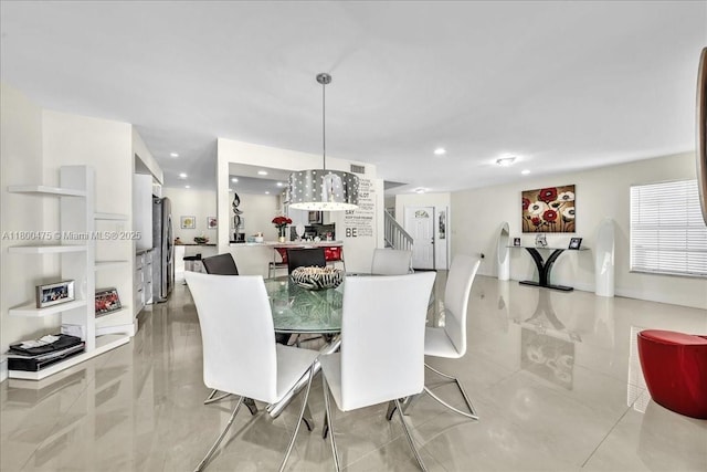 1060 SW 111th Way, Davie, FL 33324 - dining room featuring recessed lighting and light tile patterned floors