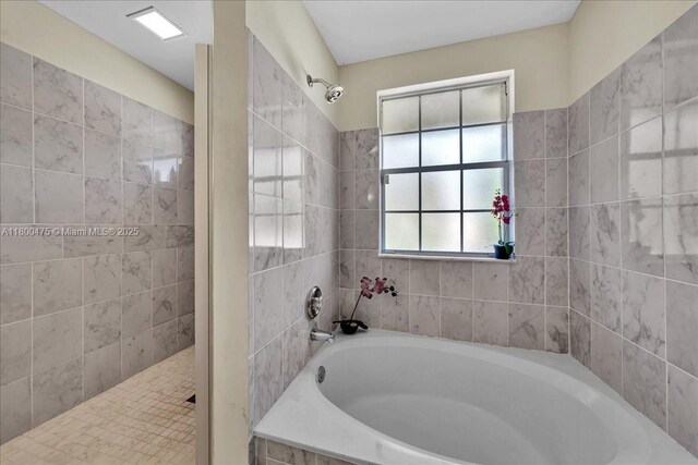 1060 SW 111th Way, Davie, FL 33324 - full bath with a tile shower and a garden tub