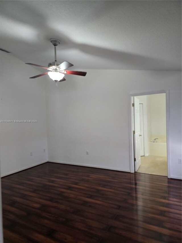 453 Dahoon Holly Dr, Daytona Beach, FL 32117 - unfurnished room featuring wood finished floors and ceiling fan