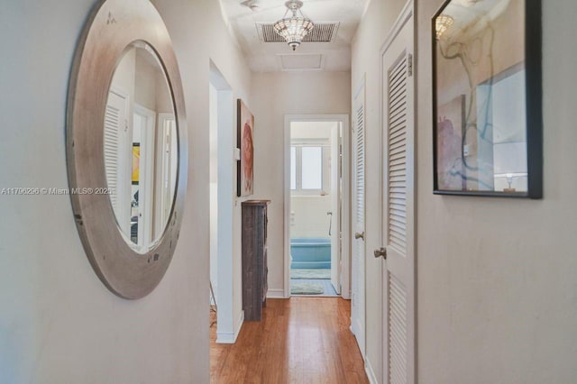 825 NE 98th St, Miami Shores, FL 33138 - corridor featuring wood finished floors and baseboards