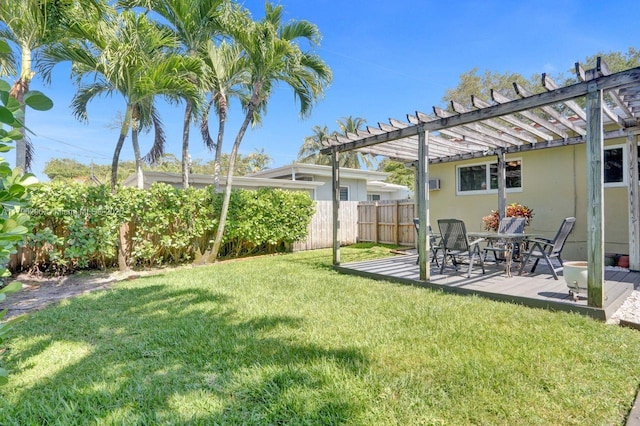 825 NE 98th St, Miami Shores, FL 33138 - view of yard with a pergola