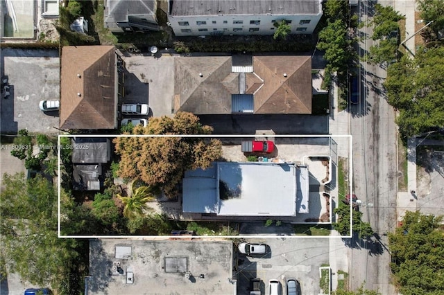 1436 SW 3rd St, Miami, FL 33135 - aerial view of property and surrounding area with property boundaries highlighted