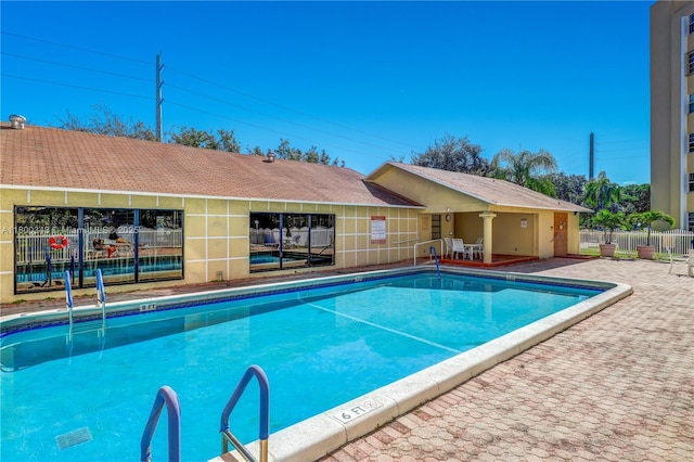 431 SE 3rd St Unit 201, Dania Beach, FL 33004 - community pool featuring fence and a patio area
