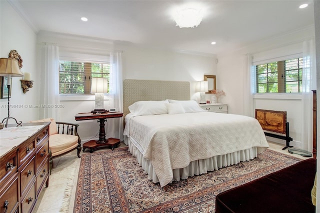 8345 SW 143rd St, Palmetto Bay, FL 33158 - bedroom with crown molding and recessed lighting