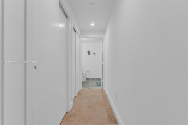 1050 Brickell Ave Unit 2416, Miami, FL 33131 - corridor featuring recessed lighting and baseboards