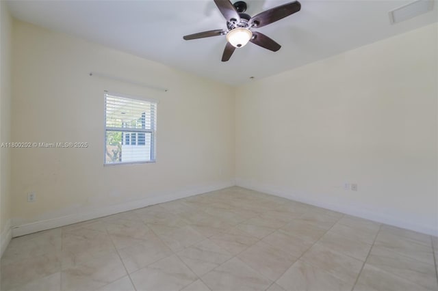 611 SW 8th St, Hallandale Beach, FL 33009 - empty room with a ceiling fan and baseboards
