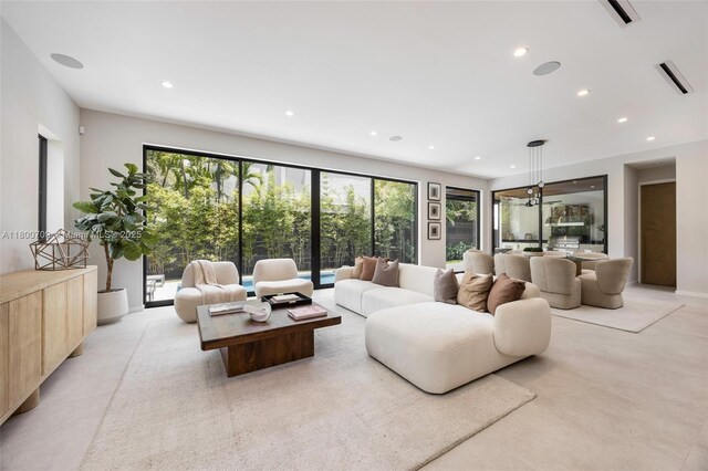 2905 Washington St, Miami, FL 33133 - living area with recessed lighting