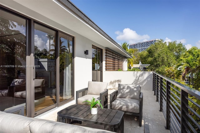 2905 Washington St, Miami, FL 33133 - balcony featuring an outdoor hangout area
